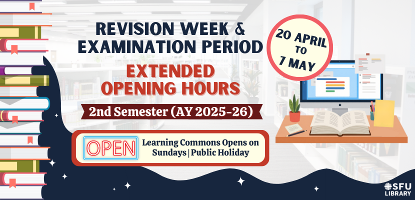 Revision Week & Examination Period (2nd semester AY 2025-26)
