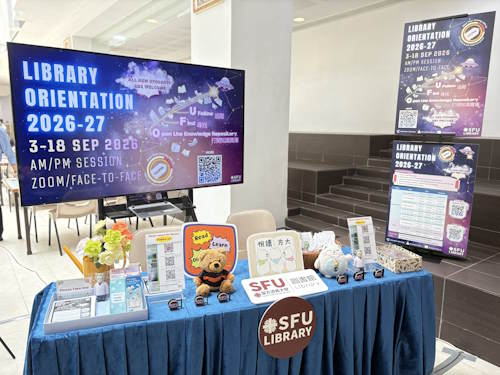Promotional booth for Orientation Programme