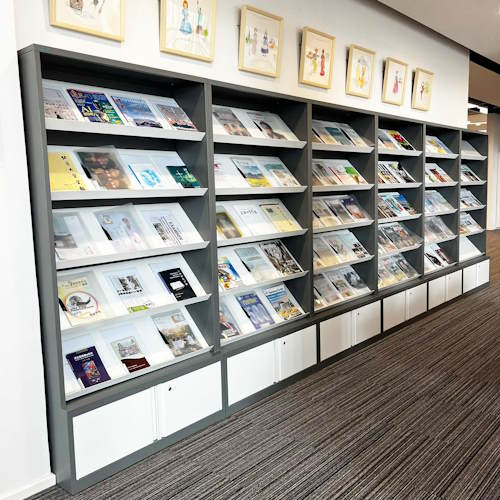 New magazine racks