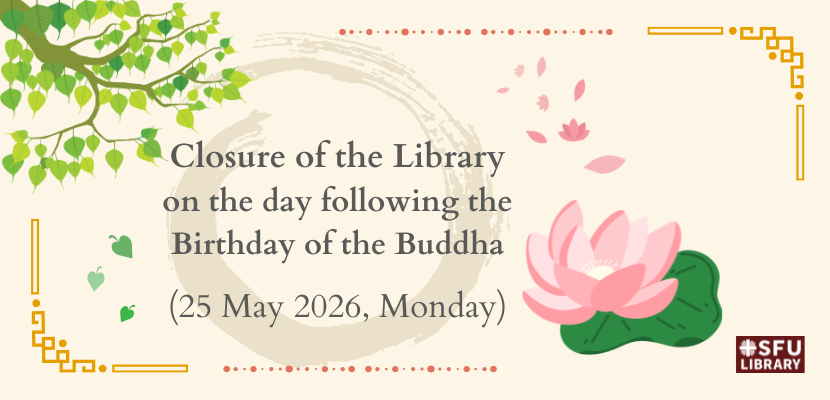 Closure of the Library on the day following the Birthday of the Buddha