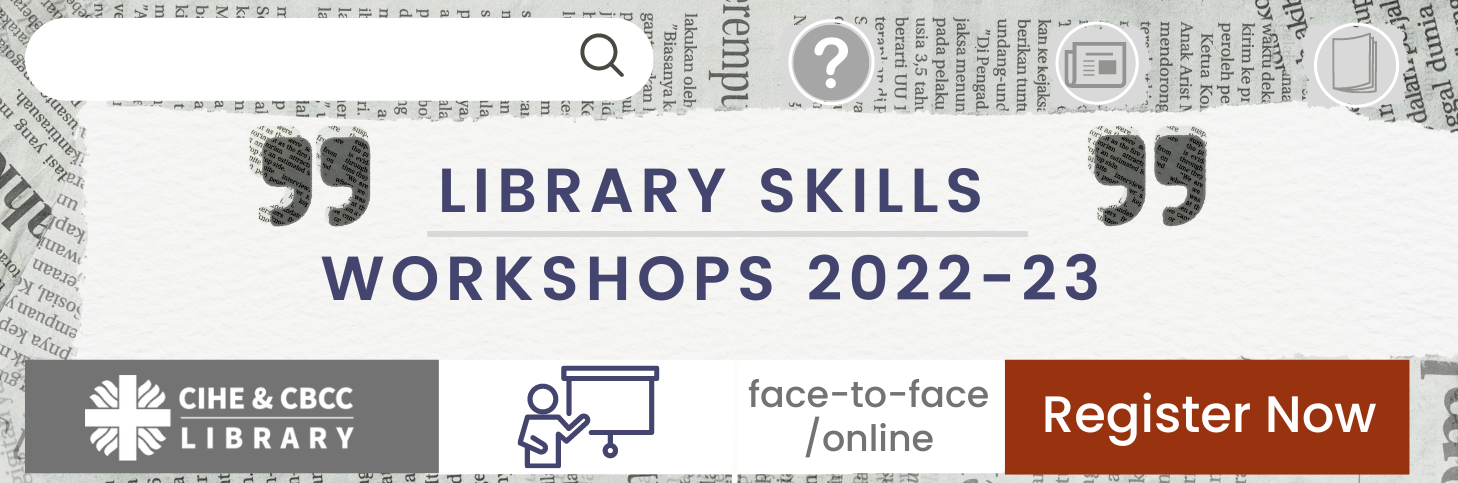 Library Skills Workshops 2022-23
